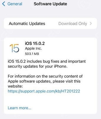 iOS15.0.2