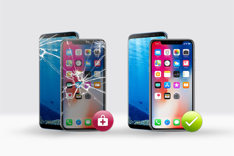 iPhone 8 Broken LCD Screen Refurbishing – Glass Only Repair