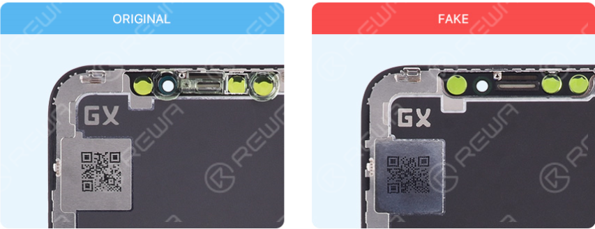 GX Screen Assembly difference between the QR code