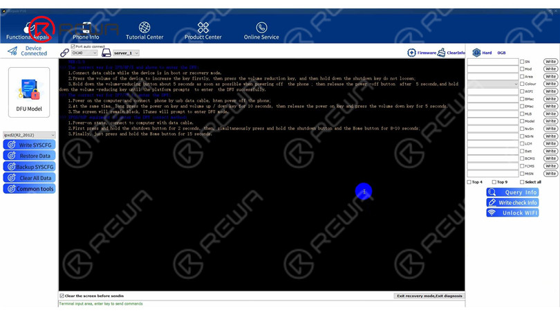 Unlock NAND Data for NAND Repair - Fix iPhone X Stuck in Recovery Mode