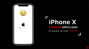 A Rare Case Of iPhone X Stuck On Apple Logo（iTunes Error 4013）
