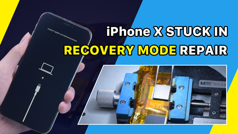 Desbloquear datos NAND para reparar NAND - Arreglar iPhone X atascado en modo recuperación