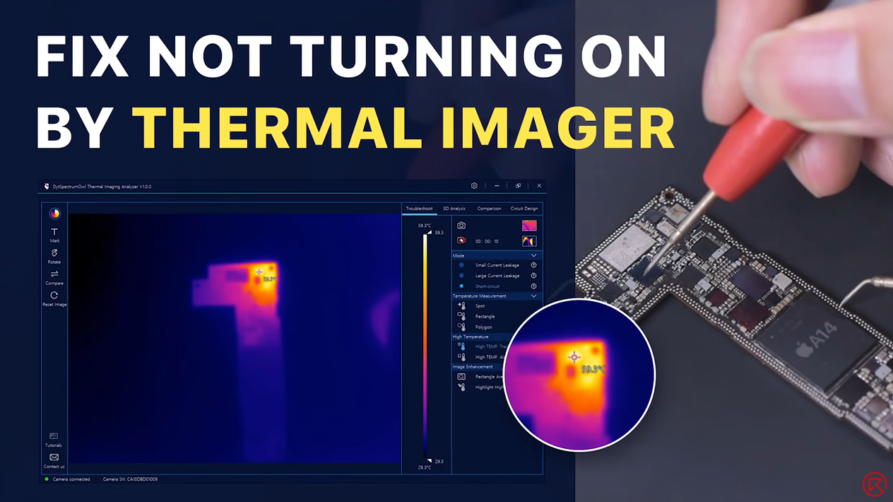 Fix iPhone 12 Won’t Turn On By Infrared Thermal Imaging Camera