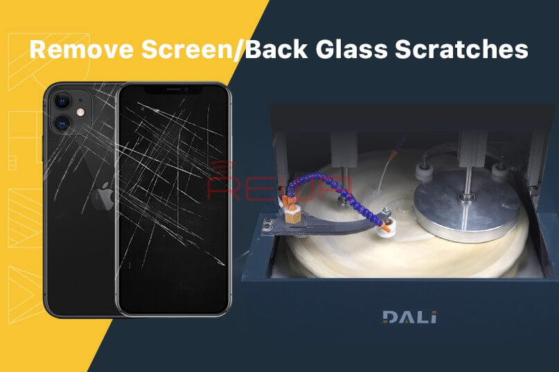 Remove Phone Screen/Back Glass Scratches in 6 Mins By Grinding & Polishing