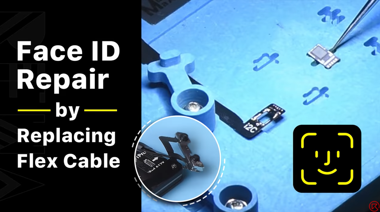 Reparación del proyector de puntos Face ID del iPhone (sustituyendo el cable flexible)