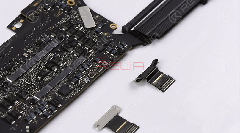 Remove screws securing the logic board and take out the logic board. Remove screws securing the display flex cable and replace with a new display flex cable. Once done, tighten screws securing the display flex cable. Get the logic board installed and secured with screws. 