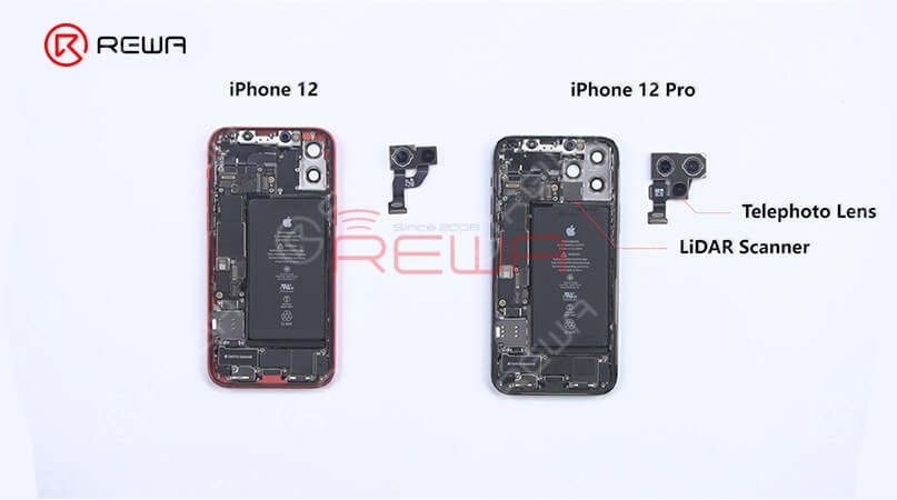  Next, let’s take a look at the lightning connector flex cable. The appearance of both is the same. After the swapping test, we find recording function and charging function all work normally.Finally, we found that in addition to the camera and the motherboard, almost all parts of the iPhone 12 and iPhone 12 pro are compatible. 